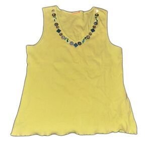 Size‎ Medium Unbranded Shell Yellow Neon Y2K Style Top